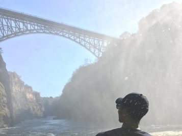 Looking Out Into The Falls 